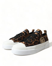 Load image into Gallery viewer, Dolce &amp; Gabbana Brown Leopard Canvas Sneakers Shoes
