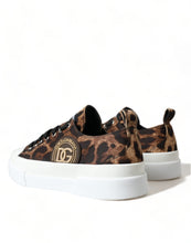 Load image into Gallery viewer, Dolce &amp; Gabbana Brown Leopard Canvas Sneakers Shoes
