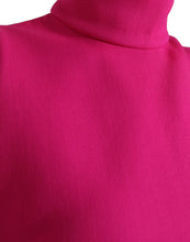 Load image into Gallery viewer, Dolce &amp; Gabbana Pink Wool Knit Turtle Neck Backless Tank Top
