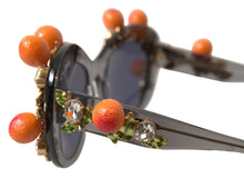 Load image into Gallery viewer, Dolce &amp; Gabbana Chic Gray Crystal Applique Women&#39;s Sunglasses
