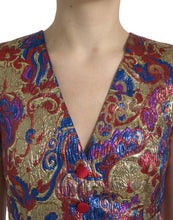 Load image into Gallery viewer, Dolce &amp; Gabbana Multicolor Jacquard Button Waistcoat Vest Top
