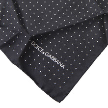 Load image into Gallery viewer, Dolce &amp; Gabbana Elegant Silk Black Men&#39;s Square Scarf
