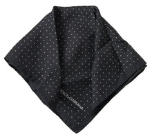 Load image into Gallery viewer, Dolce &amp; Gabbana Elegant Silk Black Men&#39;s Square Scarf
