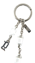 Load image into Gallery viewer, Dolce &amp; Gabbana Silver Brass Logo Charm Keychain
