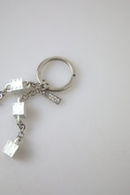 Load image into Gallery viewer, Dolce &amp; Gabbana Silver Brass Logo Charm Keychain
