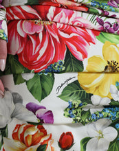 Load image into Gallery viewer, Dolce &amp; Gabbana Multicolor Floral Sheath Midi Silk Dress
