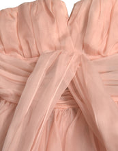 Load image into Gallery viewer, Dolce &amp; Gabbana Pink Silk Chiffon Halter A-line Pleated Midi Dress
