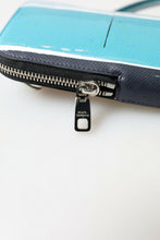 Load image into Gallery viewer, Dolce &amp; Gabbana Elegant Leather Crossbody Phone Bag in Blue &amp; White
