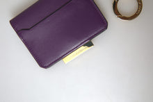 Load image into Gallery viewer, Dolce &amp; Gabbana Purple Leather French Flap Wallet
