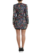 Load image into Gallery viewer, Dolce &amp; Gabbana Multicolor Floral Nylon Sheath Mini Dress
