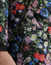 Load image into Gallery viewer, Dolce &amp; Gabbana Multicolor Floral Nylon Sheath Mini Dress
