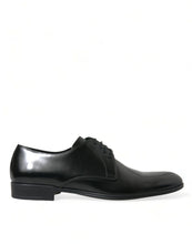 Load image into Gallery viewer, Dolce &amp; Gabbana Black Leather Lace Up Men Dress Derby Shoes
