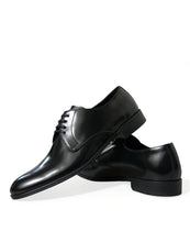 Load image into Gallery viewer, Dolce &amp; Gabbana Black Leather Lace Up Men Dress Derby Shoes
