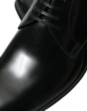 Load image into Gallery viewer, Dolce &amp; Gabbana Black Leather Lace Up Men Dress Derby Shoes
