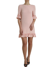 Load image into Gallery viewer, Dolce &amp; Gabbana Light Pink Viscose A-line Shift Mini Dress
