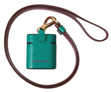 Load image into Gallery viewer, Dolce &amp; Gabbana Elegant Leather Airpods Case in Green and Maroon
