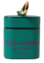 Load image into Gallery viewer, Dolce &amp; Gabbana Elegant Leather Airpods Case in Green and Maroon
