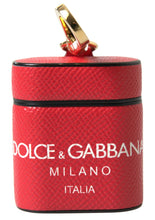 Load image into Gallery viewer, Dolce &amp; Gabbana Elegant Red Leather Airpods Case
