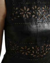 Load image into Gallery viewer, Valentino Shiny Black Nylon Cut Out A-line Mini Dress
