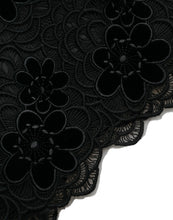 Load image into Gallery viewer, Dolce &amp; Gabbana Black Floral Lace Cotton Bodycon Dress
