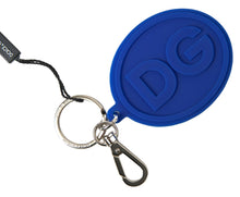 Load image into Gallery viewer, Dolce &amp; Gabbana Chic Brass and Rubber Logo Keychain
