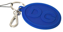 Load image into Gallery viewer, Dolce &amp; Gabbana Chic Brass and Rubber Logo Keychain
