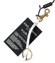 Load image into Gallery viewer, Dolce &amp; Gabbana Chic Black and Gold Designer Keychain
