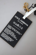 Load image into Gallery viewer, Dolce &amp; Gabbana Chic Black and Gold Designer Keychain
