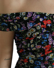 Load image into Gallery viewer, Dolce &amp; Gabbana Multicolor Floral Sheath Off Shoulder Dress
