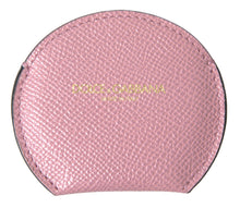 Load image into Gallery viewer, Dolce &amp; Gabbana Elegant Pink Leather Hand Mirror Holder
