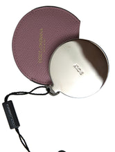 Load image into Gallery viewer, Dolce &amp; Gabbana Elegant Pink Leather Hand Mirror Holder
