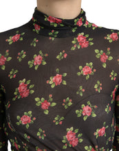 Load image into Gallery viewer, Dolce &amp; Gabbana Black Floral Cut Out Sheath Long Maxi Dress
