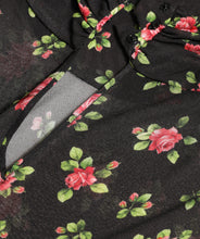 Load image into Gallery viewer, Dolce &amp; Gabbana Black Floral Cut Out Sheath Long Maxi Dress
