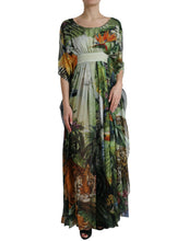 Load image into Gallery viewer, Dolce &amp; Gabbana Multicolor Jungle Print A-line Maxi Dress
