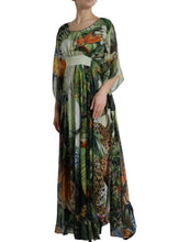Load image into Gallery viewer, Dolce &amp; Gabbana Multicolor Jungle Print A-line Maxi Dress
