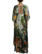 Load image into Gallery viewer, Dolce &amp; Gabbana Multicolor Jungle Print A-line Maxi Dress
