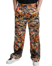 Load image into Gallery viewer, Dolce &amp; Gabbana Multicolor Marble Print Satin Pants
