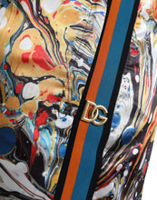 Load image into Gallery viewer, Dolce &amp; Gabbana Multicolor Marble Print Satin Pants
