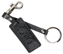 Load image into Gallery viewer, Dolce &amp; Gabbana Elegant Black Leather Keyring Accessory
