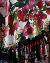 Load image into Gallery viewer, Dolce &amp; Gabbana Multicolor Floral Print Silk Twill Gown Dress
