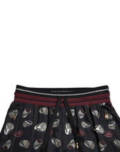 Load image into Gallery viewer, Dolce &amp; Gabbana Black Ring Silk Jogging Trousers Pants
