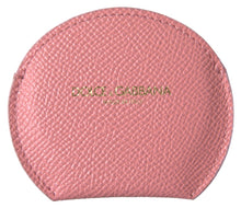 Load image into Gallery viewer, Dolce &amp; Gabbana Chic Pink Leather Hand Mirror Holder
