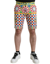 Load image into Gallery viewer, Dolce &amp; Gabbana Multicolor Carretto Print Men Bermuda Shorts
