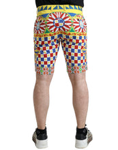 Load image into Gallery viewer, Dolce &amp; Gabbana Multicolor Carretto Print Men Bermuda Shorts
