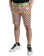 Load image into Gallery viewer, Dolce &amp; Gabbana Multicolor Carretto Print Men Bermuda Shorts
