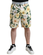 Load image into Gallery viewer, Dolce &amp; Gabbana Multicolor Floral Print Denim Bermuda Shorts
