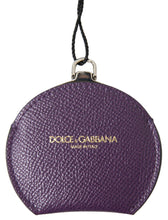 Load image into Gallery viewer, Dolce &amp; Gabbana Elegant Purple Leather Mirror Holder
