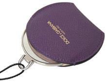 Load image into Gallery viewer, Dolce &amp; Gabbana Elegant Purple Leather Mirror Holder
