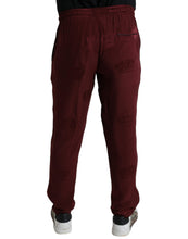 Load image into Gallery viewer, Dolce &amp; Gabbana Maroon Crown Pattern Silk Pajama Pants
