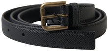 Load image into Gallery viewer, Dolce &amp; Gabbana Elegant Black Italian Leather Belt
